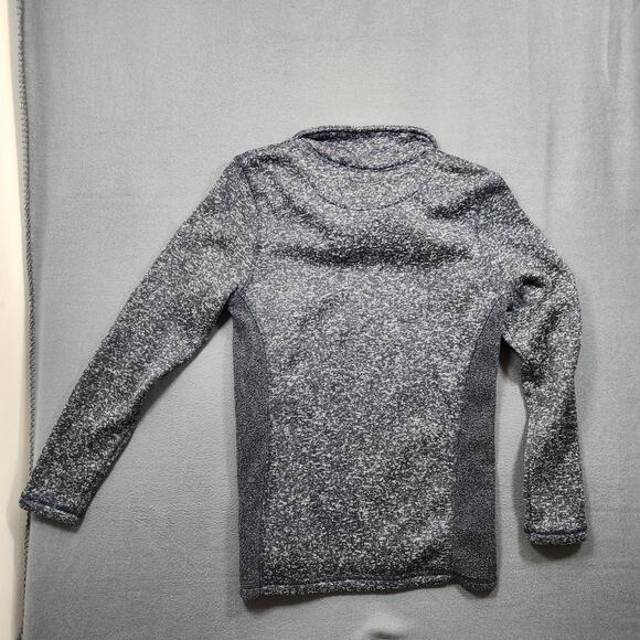 BKE Mens Sweater Large Grey Heathered 1/4 Snap Stretch Long Sleeve Preppy Casual - Picture 2 of 13